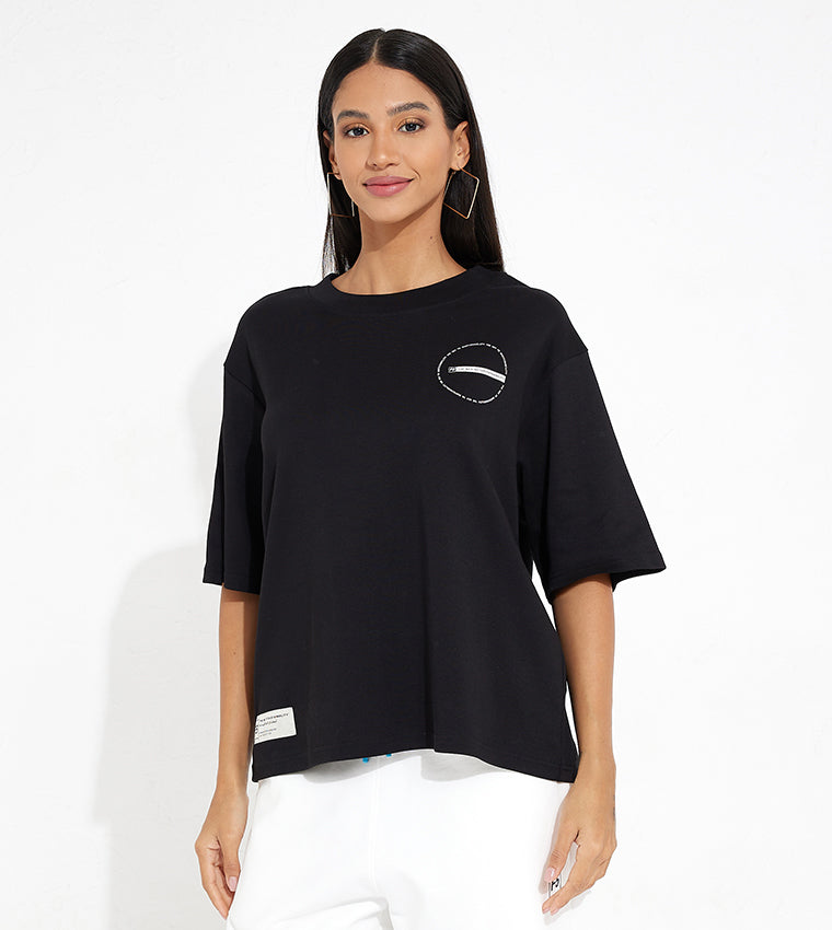 RECIRCLE GRAPHIC T-SHIRT_BLACK