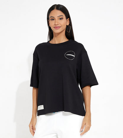 RECIRCLE GRAPHIC T-SHIRT_BLACK