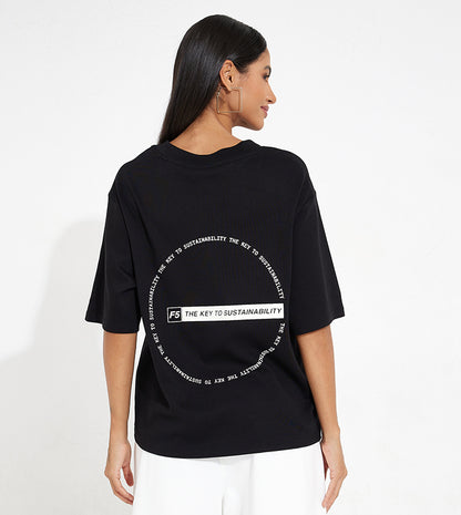 RECIRCLE GRAPHIC T-SHIRT_BLACK