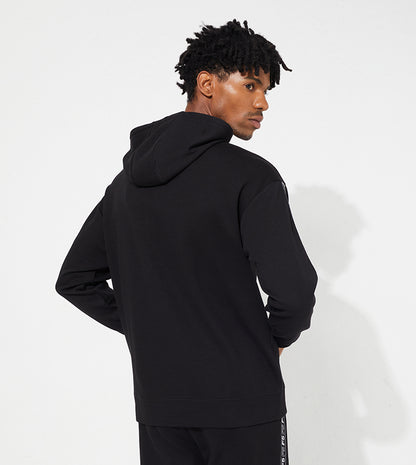 SIDE TAPE HOODIE_BLACK