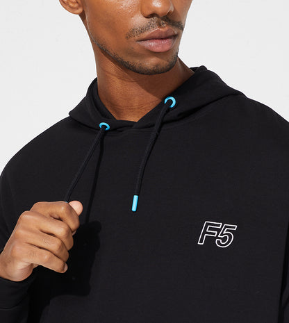 SIDE TAPE HOODIE_BLACK