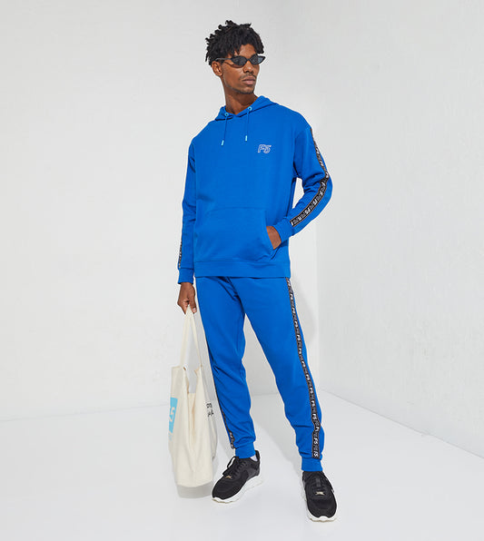 SIDE TAPE HOODIE_BLUE