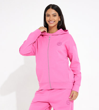 MADE ETHICAL ZIP-UP HOODIE_PINK