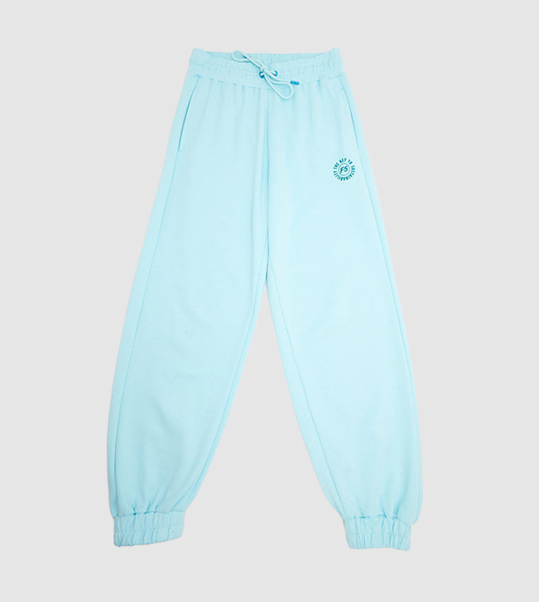 CONTRAST JOGGERS_AQUA