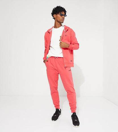 ZIP-UP GRAPHIC HOODIE_RED