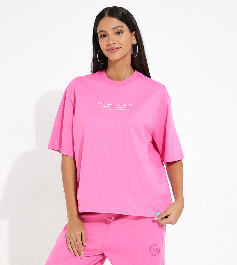 SLOW FASHION TFF T-SHIRT_PINK