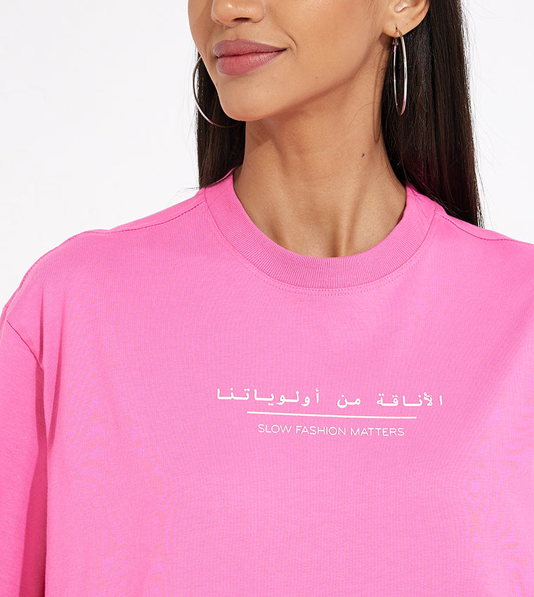 SLOW FASHION TFF T-SHIRT_PINK