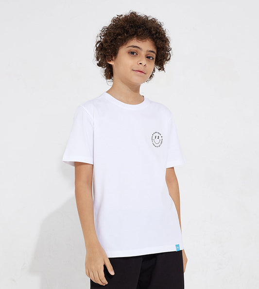 KIDS SMILEY TFF T-SHIRT_WHITE