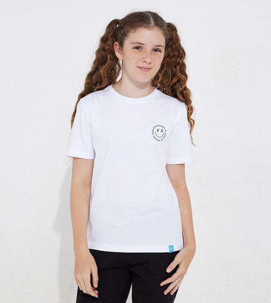 KIDS SMILEY TFF T-SHIRT_WHITE