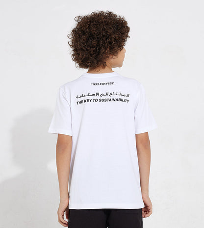 KIDS SMILEY TFF T-SHIRT_WHITE