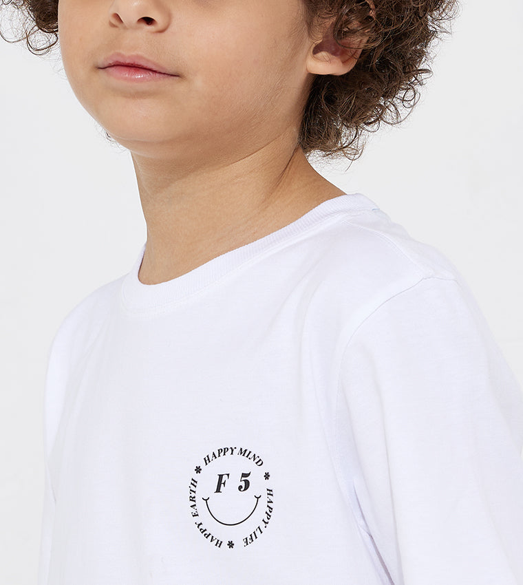KIDS SMILEY TFF T-SHIRT_WHITE