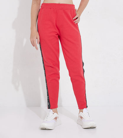 KIDS SIDE TAPE JOGGER_RED