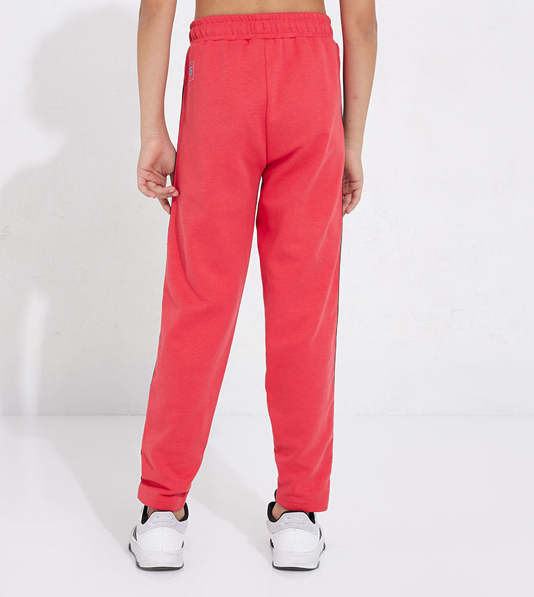 KIDS SIDE TAPE JOGGER_RED