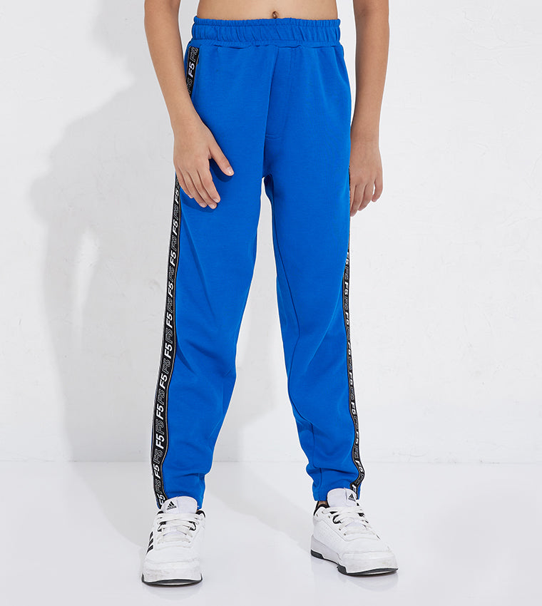 KIDS SIDE TAPE JOGGER_BLUE