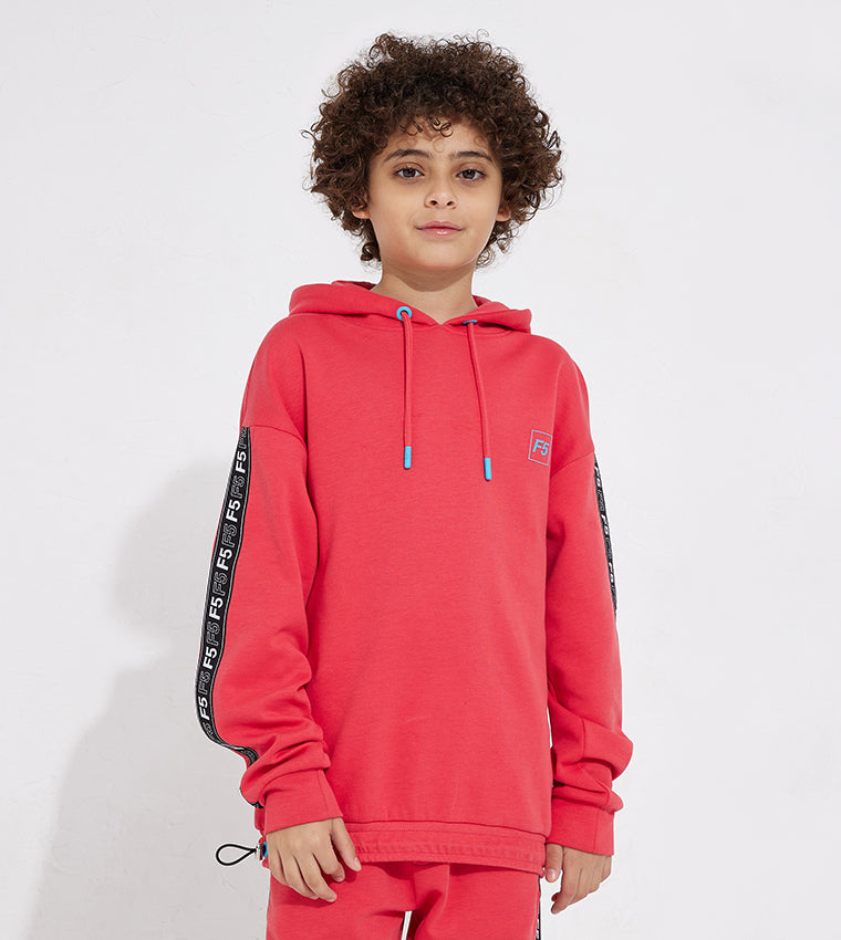 KIDS SIDE TAPE SWEATSHIRT_RED