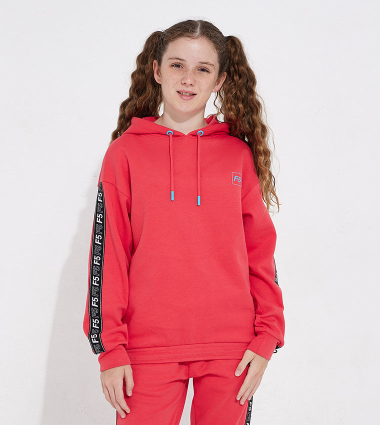 KIDS SIDE TAPE SWEATSHIRT_RED