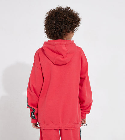 KIDS SIDE TAPE SWEATSHIRT_RED