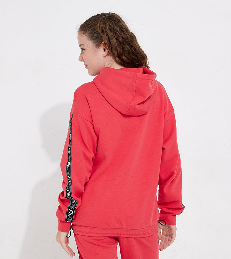 KIDS SIDE TAPE SWEATSHIRT_RED