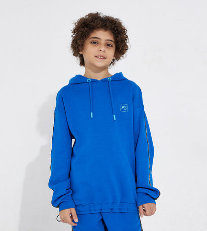 KIDS SIDE TAPE SWEATSHIRT_BLUE