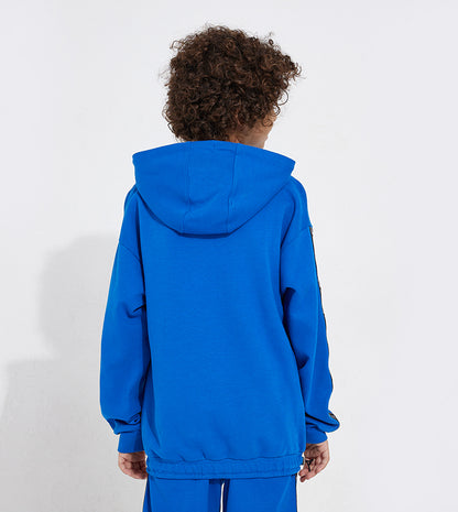 KIDS SIDE TAPE SWEATSHIRT_BLUE