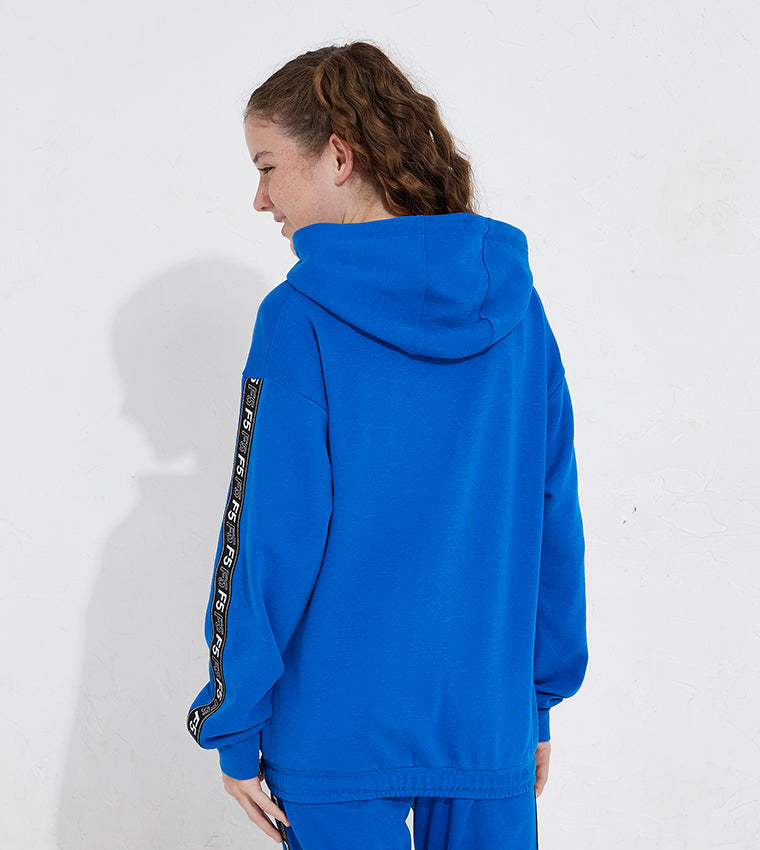 KIDS SIDE TAPE SWEATSHIRT_BLUE