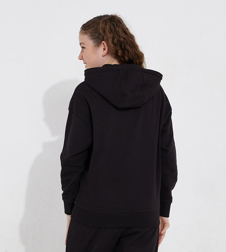 KIDS VOTE EARTH HOODIE_BLACK