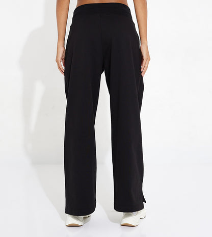 HIGH WAIST WIDE LEG JOGGER_BLACK