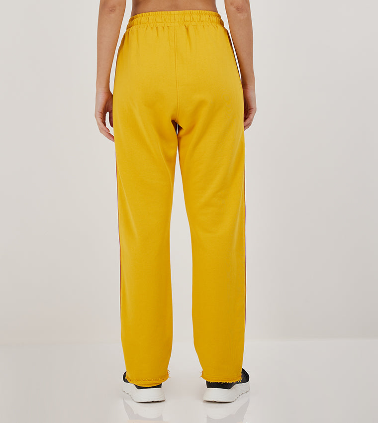 STRAIGHT RAW EDGE JOGGER_YELLOW