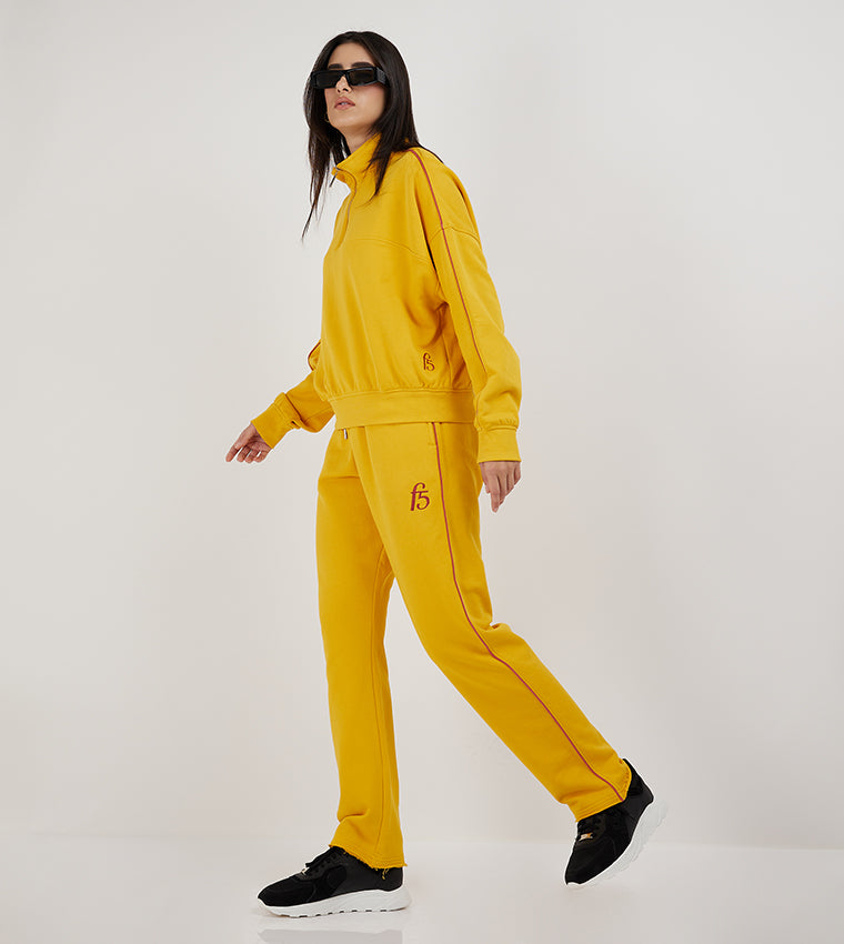 STRAIGHT RAW EDGE JOGGER_YELLOW