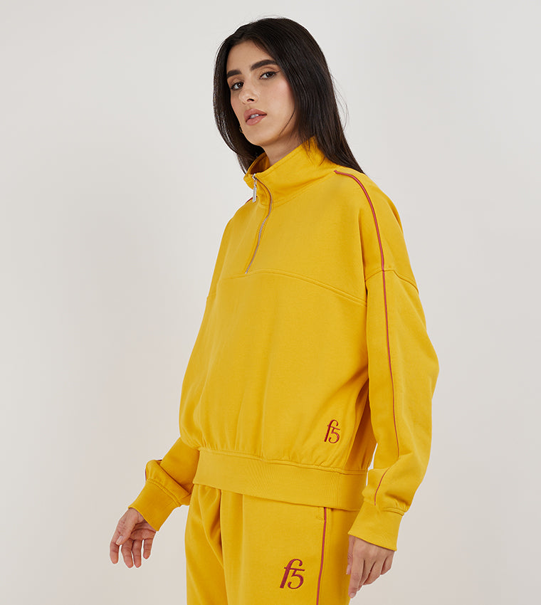 HALFZIP SWEATSHIRT_YELLOW