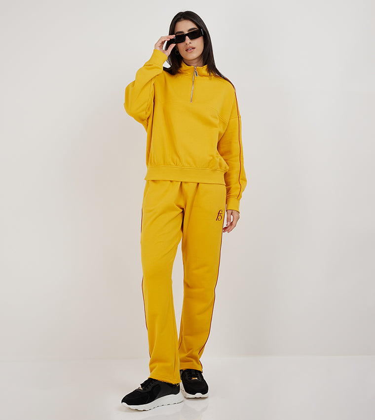 HALFZIP SWEATSHIRT_YELLOW