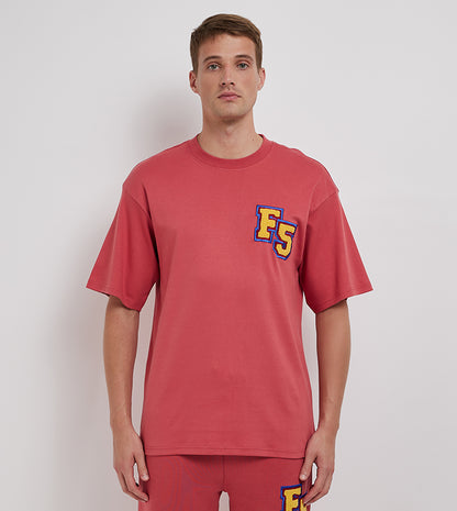 F5 VARSITY OVERSIZE T-SHIRT_SAND