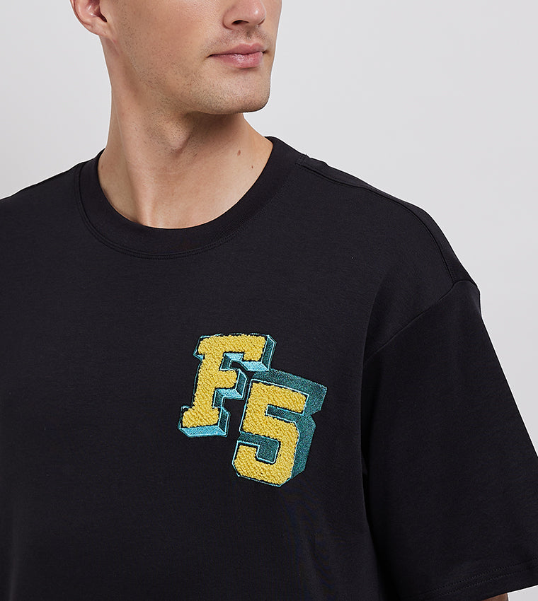 F5 VARSITY OVERSIZE T-SHIRT_GREEN