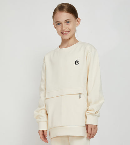 F5 POUCH-POCKET SWEATSHIRT - GIRLS