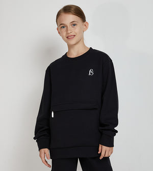 F5 POUCH-POCKET SWEATSHIRT - GIRLS