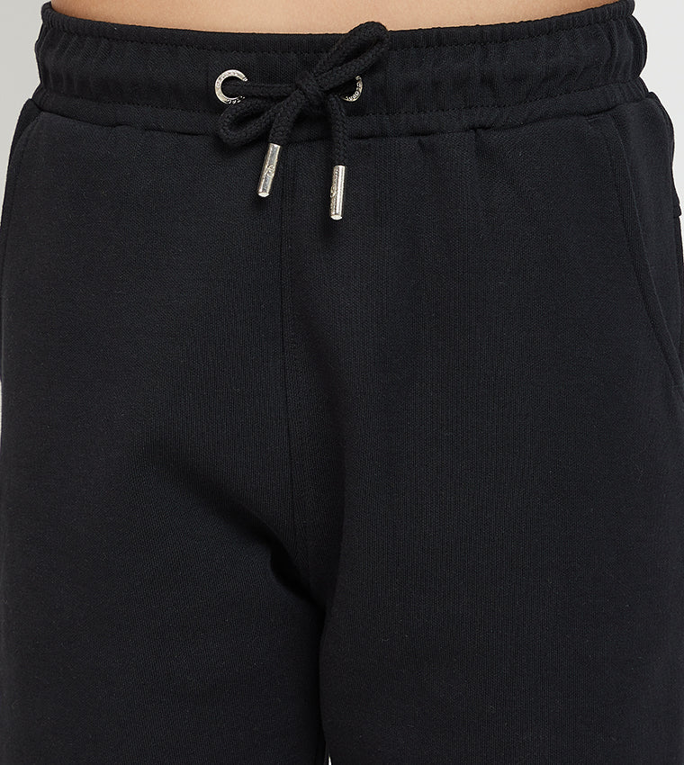 KIDS ZIP POCKET SHORTS_BLACK