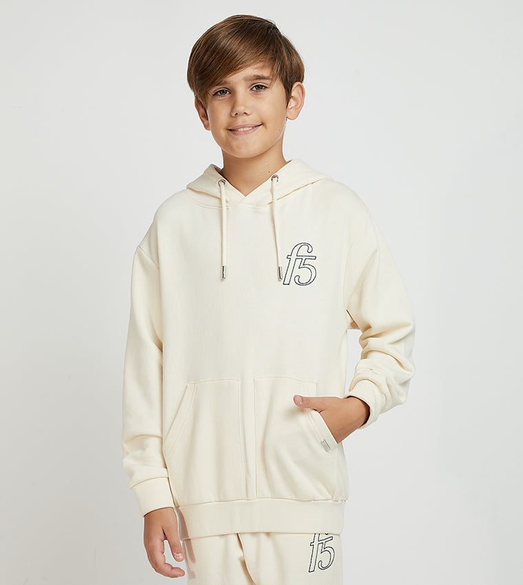 ESSENTIAL F5 HOODIE KIDS_BEIGE