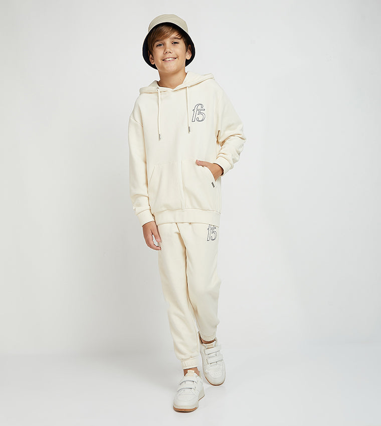 ESSENTIAL F5 HOODIE KIDS_BEIGE