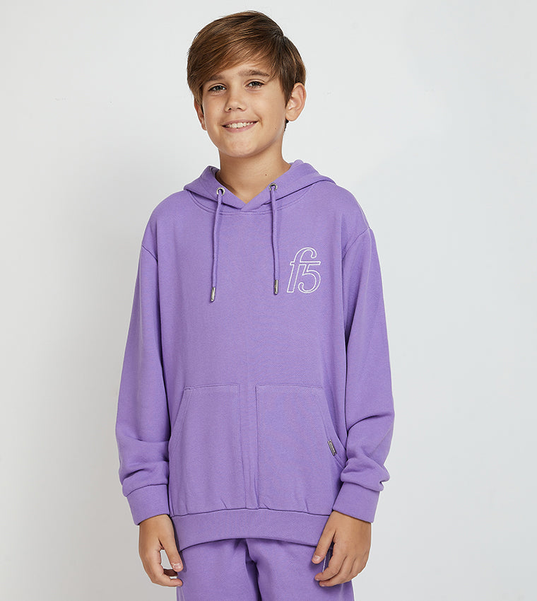 ESSENTIAL F5 HOODIE KIDS_PURPLE