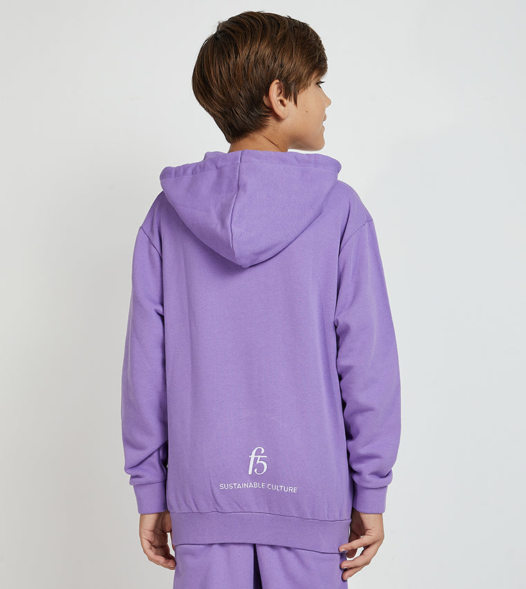 ESSENTIAL F5 HOODIE KIDS_PURPLE