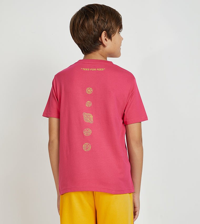 KIDS SOLAR SYSTEM TFF T-SHIRT_PINK