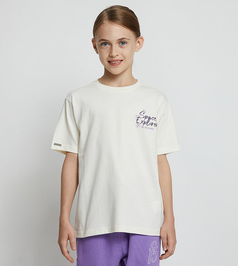 F5 SPACE DOODLE T-SHIRT - GIRLS