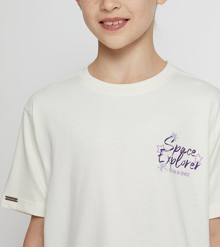 F5 SPACE DOODLE T-SHIRT - GIRLS