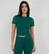 Women's CROPPED MESH SLEEVE T-SHIRT