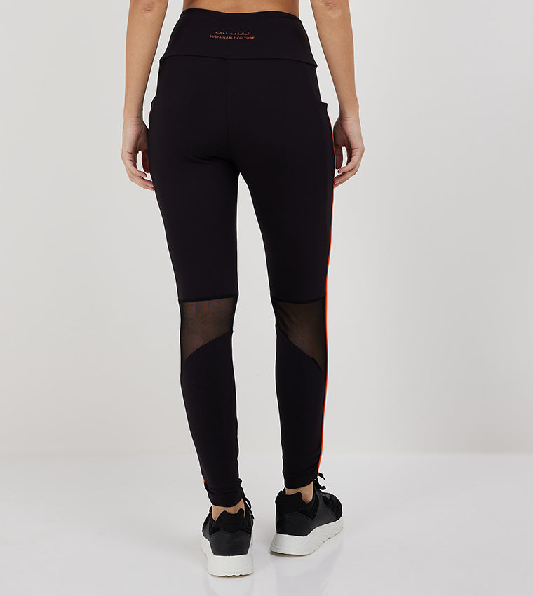 MESH PANEL LEGGINGS_BLACK