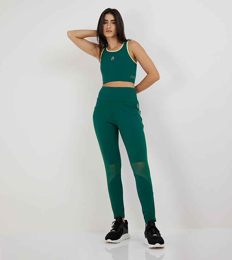 MESH PANEL SPORTS BRA_GREEN