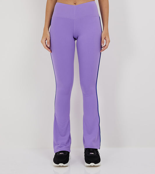 V-WAIST FLARED LEGGINGS_PURPLE