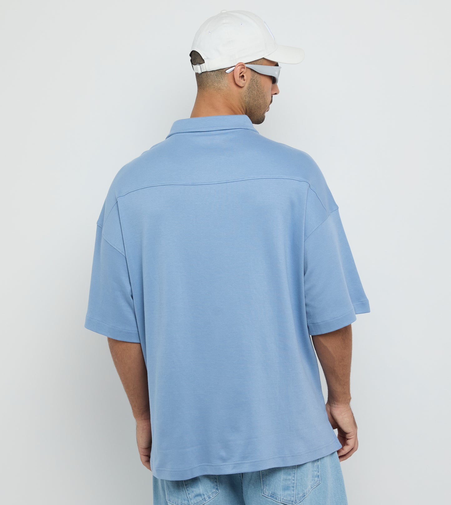 Oversized Shirt With Metal Tag