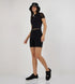 Ribbed Cycling Shorts With Embroidery On The Back