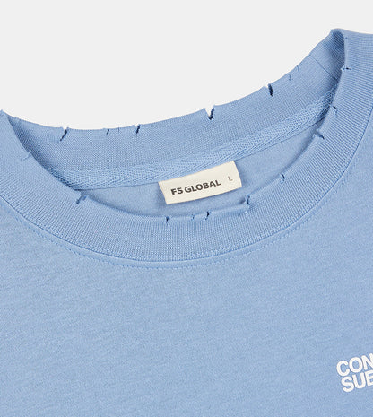 MEN'S  OVERSIZE SHORT SLEEVE T-SHIRT - BLUE